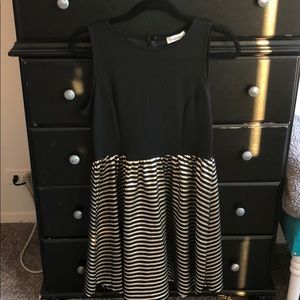 Ginger G Party Dress with Metallic Skirt Size LG